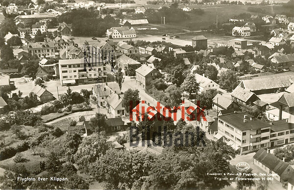 Flygfoto �ver Klippan.