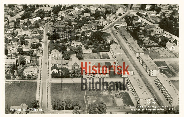 Flygfoto �ver Klippan