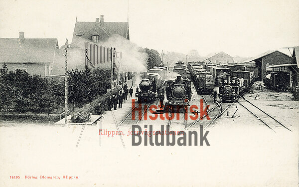 Klippan, jernv�gsstationen.