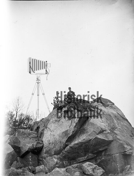 Infanterist p� klippa