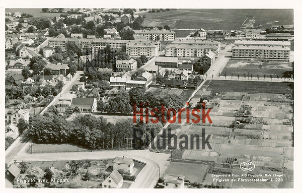 Flygfoto �ver Klippan.