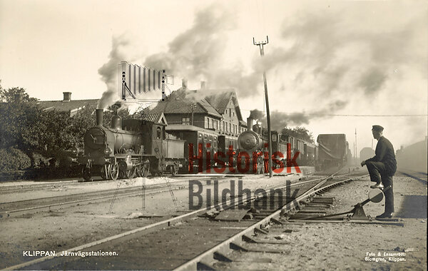 Klippan. J�rnv�gsstationen.