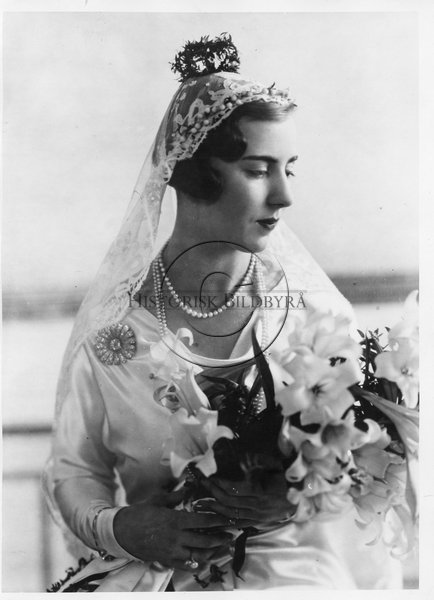 Prinsessan Ingrid som brud, 1935