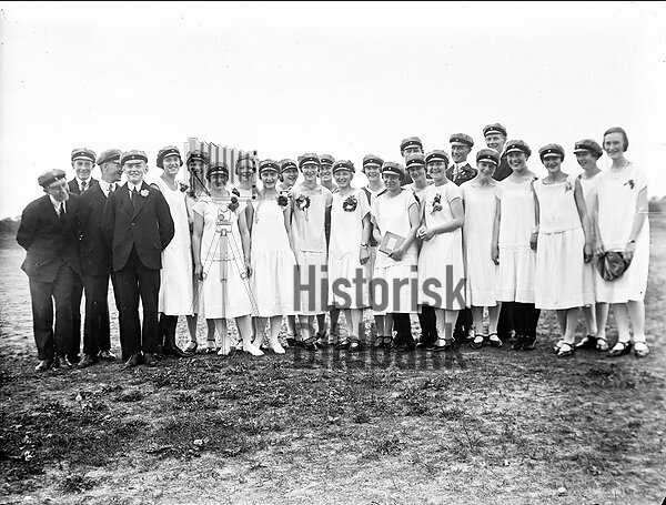 Skolklass studenter