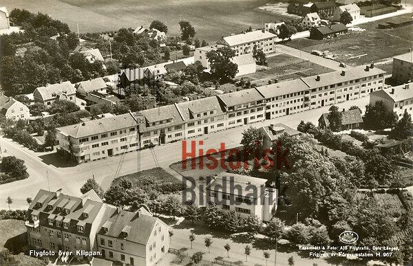 Flygfoto �ver Klippan.