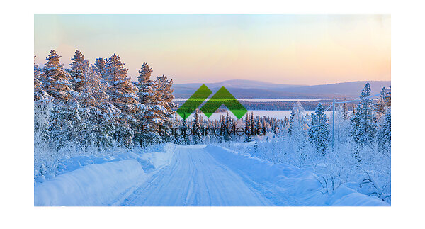 Vinterväg, Kiruna :Winter road, Kiruna