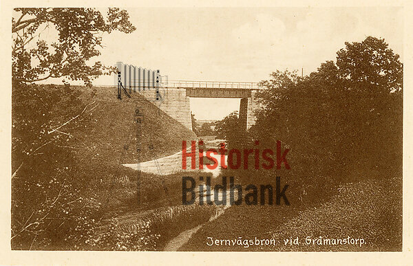 Jernv�gsbron vid Gr�manstorp.