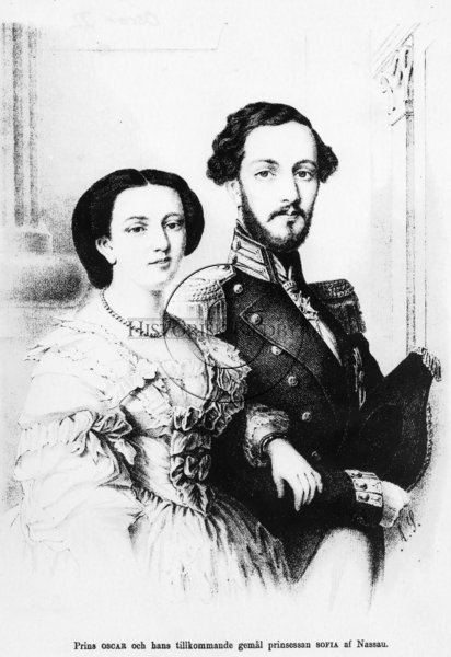 Prins Oscar II och Prinsessan Sofia