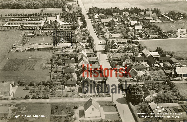 Flygfoto �ver Klippan.