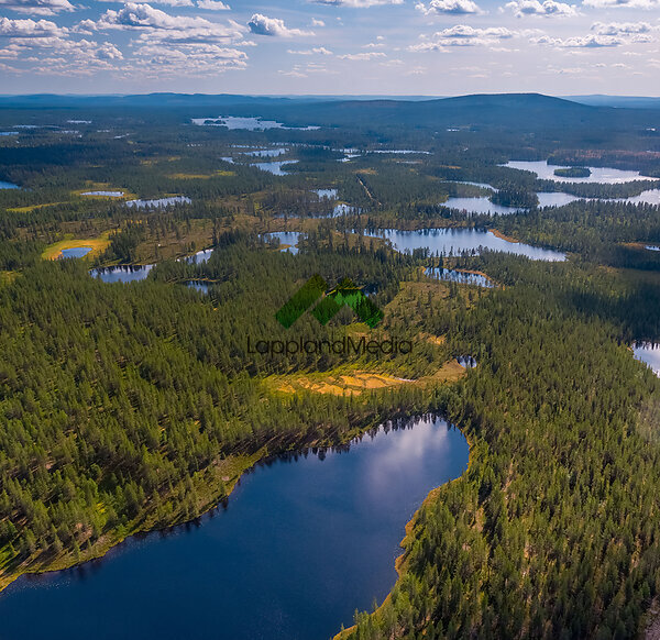 Sjölandskap, Arvidsjaur :Lakes south of Arvidsjaur, Sweden