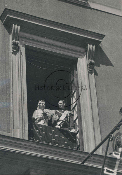 Brllopet mellan drottning Ingrid och kung Frederik